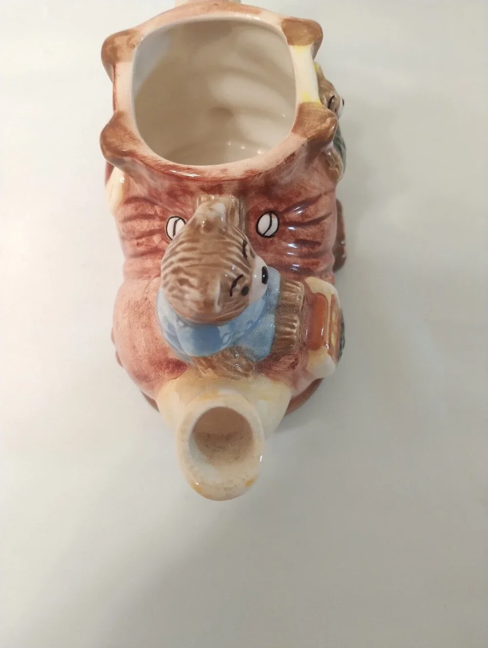 Mini Teapot Teddybear Family In A Shoe Storybook Ceramic Collectibles Teddy